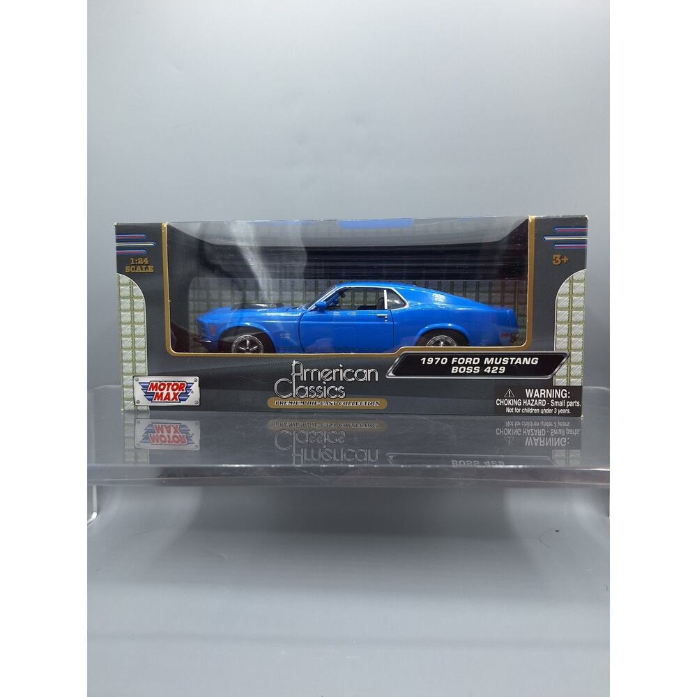 Rare Motor Max American Classics 1970 Ford Mustang Boss 429 1:24 Scale NIB